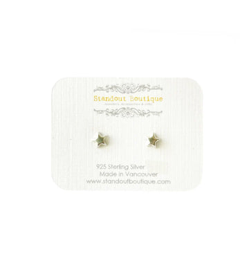 Silver Star Earrings